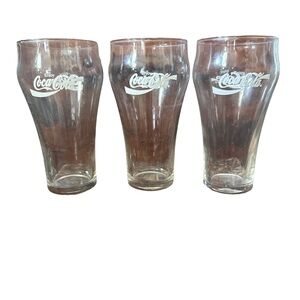 Coca-Cola Logo Pint Glass Trio